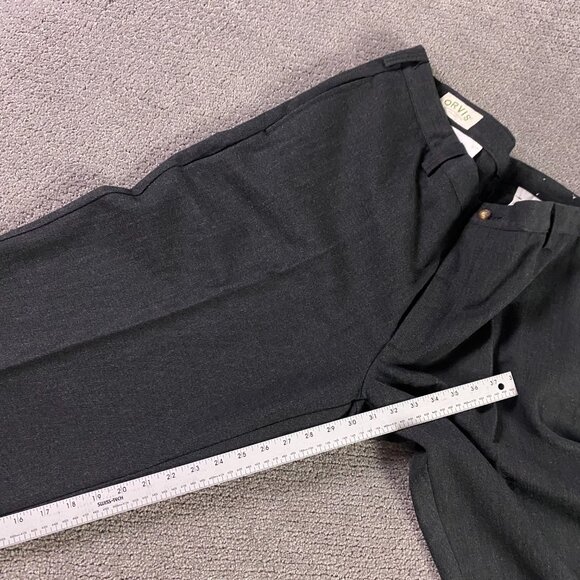 NWT Orvis Washable Wool Twill Pants Men's Size 40 Cotton Charcoal - Picture 11 of 12